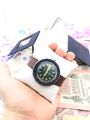   Seltene grüne Uhr Raketa Städte Weltzeitstadt 2628 Sowjetischer UdSSR-Dien...