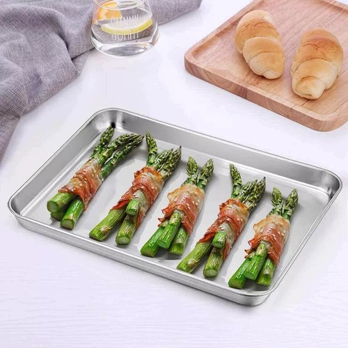 Tostapane Compatto Acciaio Inox Teglia Forno Professionale 8x10x1 - Foto 7 di 8