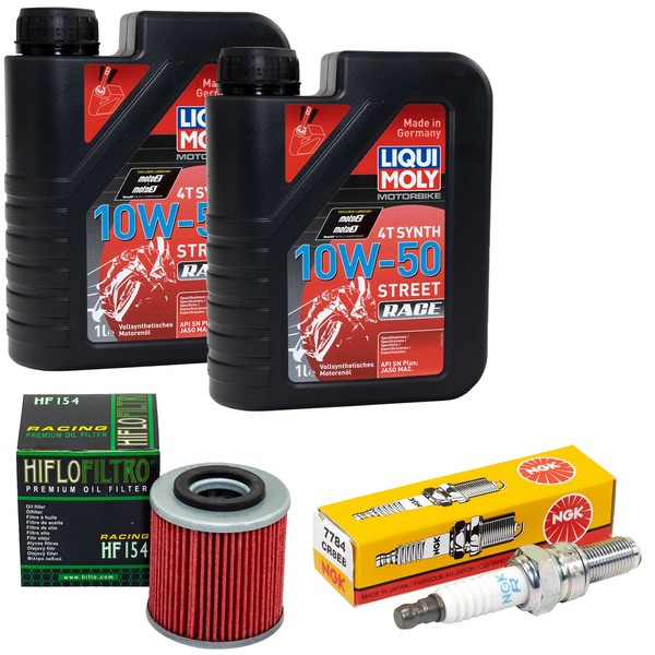 Set ÖL 2L Inspektion FüR Husqvarna TE 5120 TC 510 TE 2004-10 ÖLfilter ZüNdkerze-image