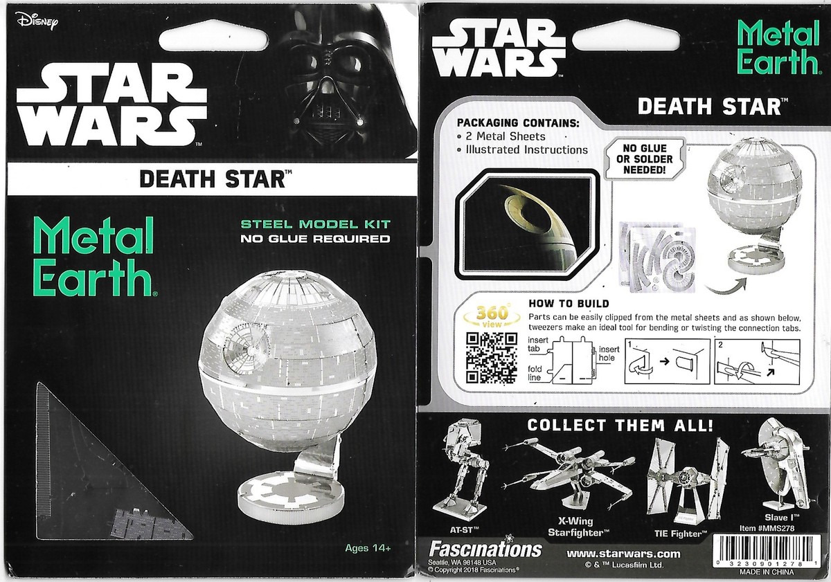 Fascinations Metal Earth Star Wars TIE Fighter 3D Metal Model Kit In - Foto 2