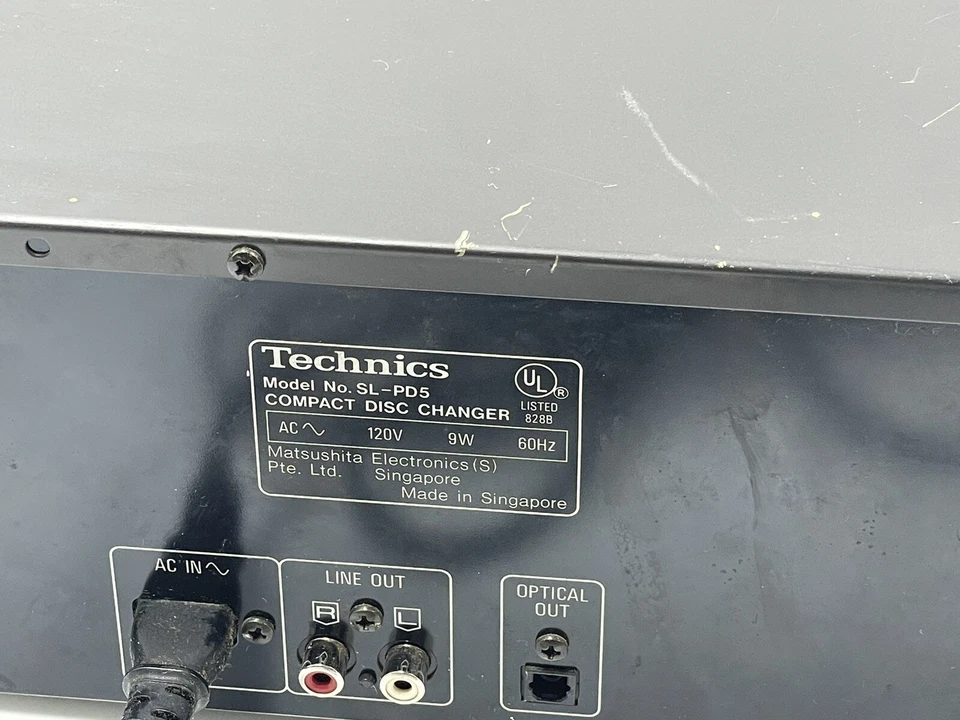 Technics SLPD5 5 Disc Rotary Changer System Compact Disc Player MASH Multi-Stag - Image 2 of 4