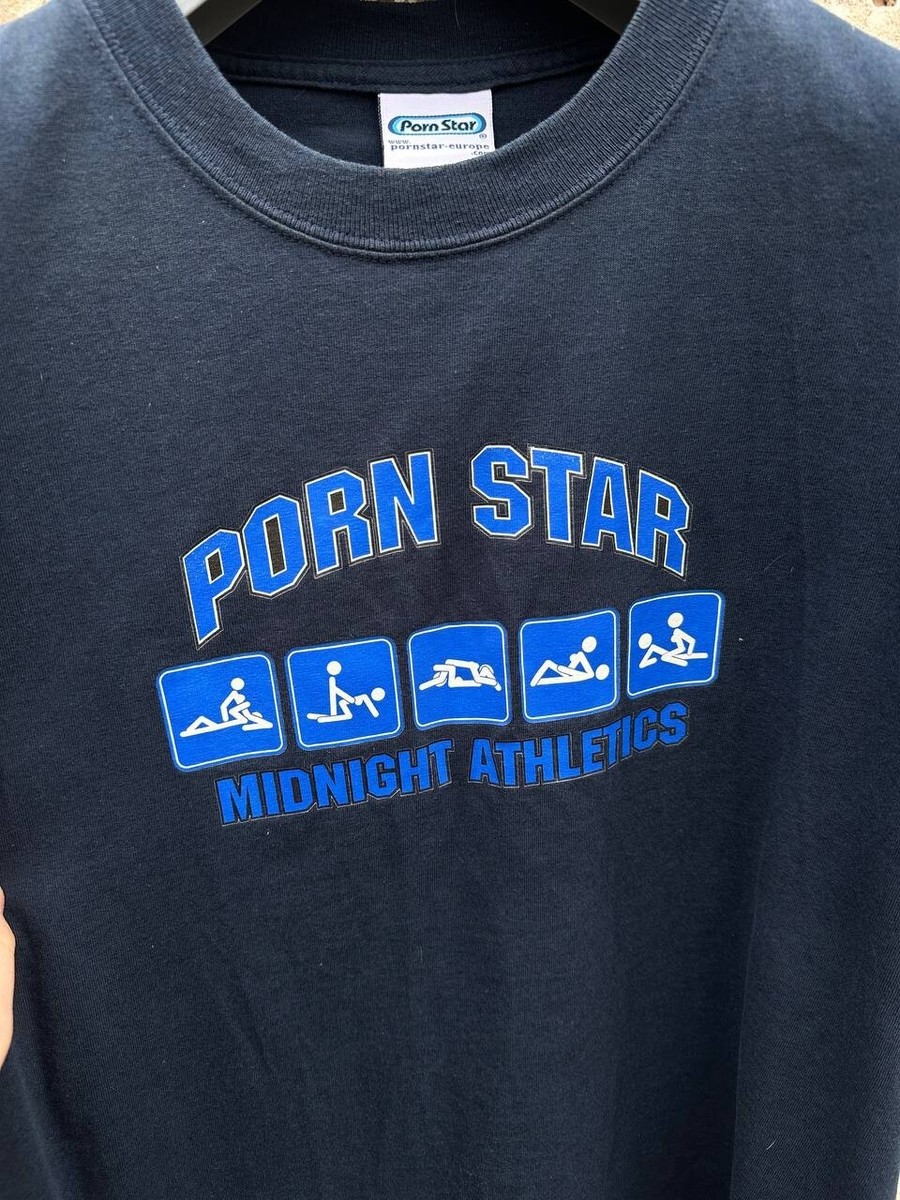 Vintage 90s Porn Star Logo Sex American Midnight Athletics Men T