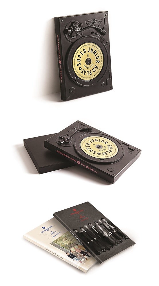 K-POP SUPER JUNIOR 8th Album PLAY Pause Ver CD + Booklet + Letter