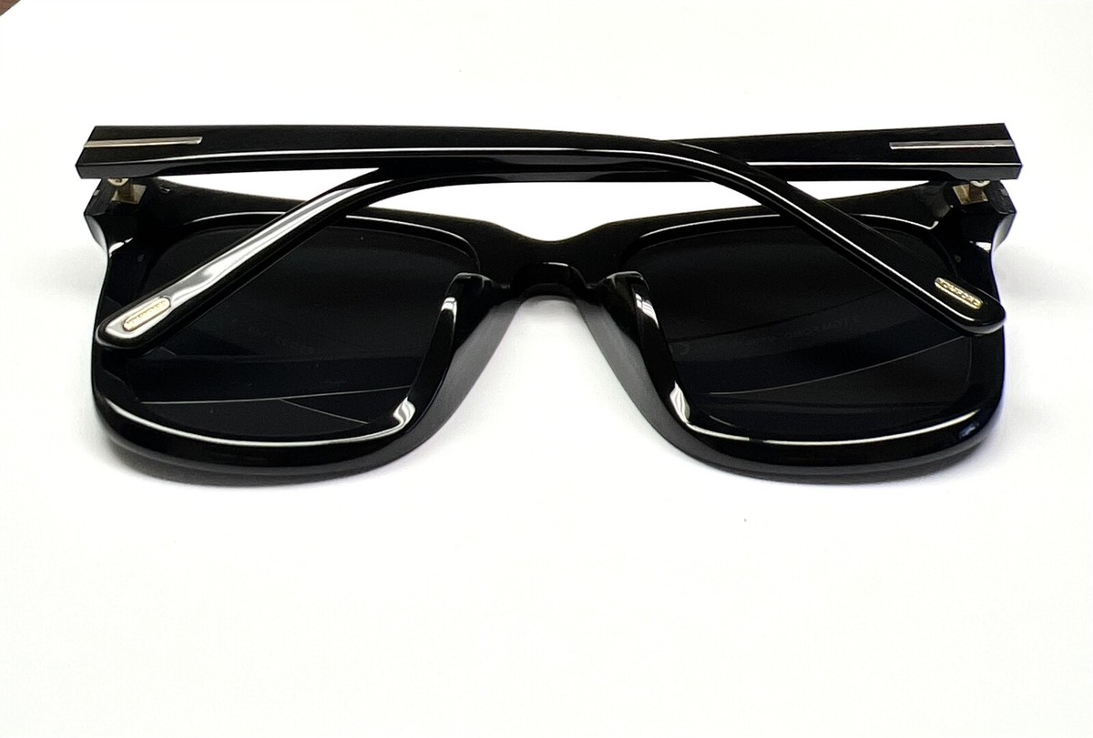 Tom Ford TF969K 01A Sunglasses Polished Black Gray Tinted