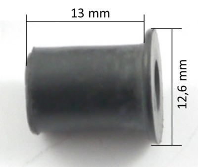 5x Neoprene Rubber Vibration Damping Nuts (Blind Nuts) - Neoprene/Brass, Set Of 5 4 thumbnail image