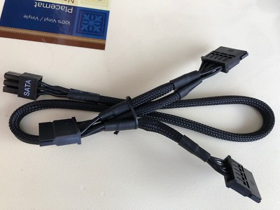 EVGA SuperNOVA 6-pin to 3x SATA Power Cable FOR EVGA 650 G2 G3 G5 ,ORIGINAL