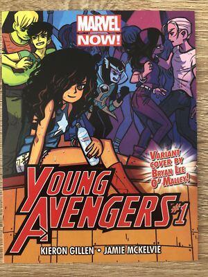 Young Avengers Postcard - Marvel Comics - Promotional - RARE - See Photos