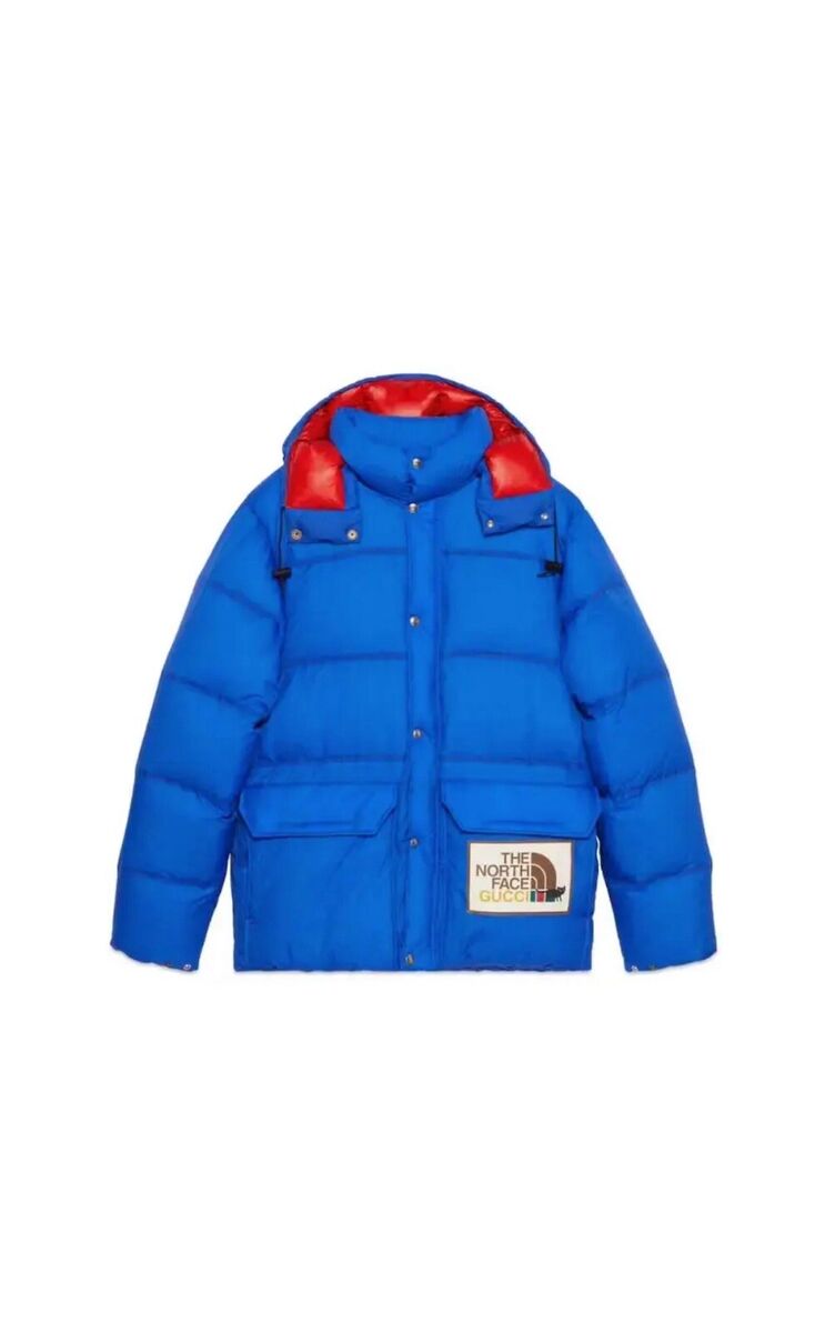 Gucci x The North Face Blue Puffer Down Jacket - Men's Size Gucci x The North Face Blue Puffer Down Jacket - Men's Size