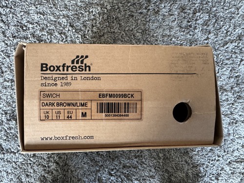 Boxfresh Swich dark brown lime Gr. 44 US 11 UK 10 EBFM0099BCK NEU - Bild 7 von 8