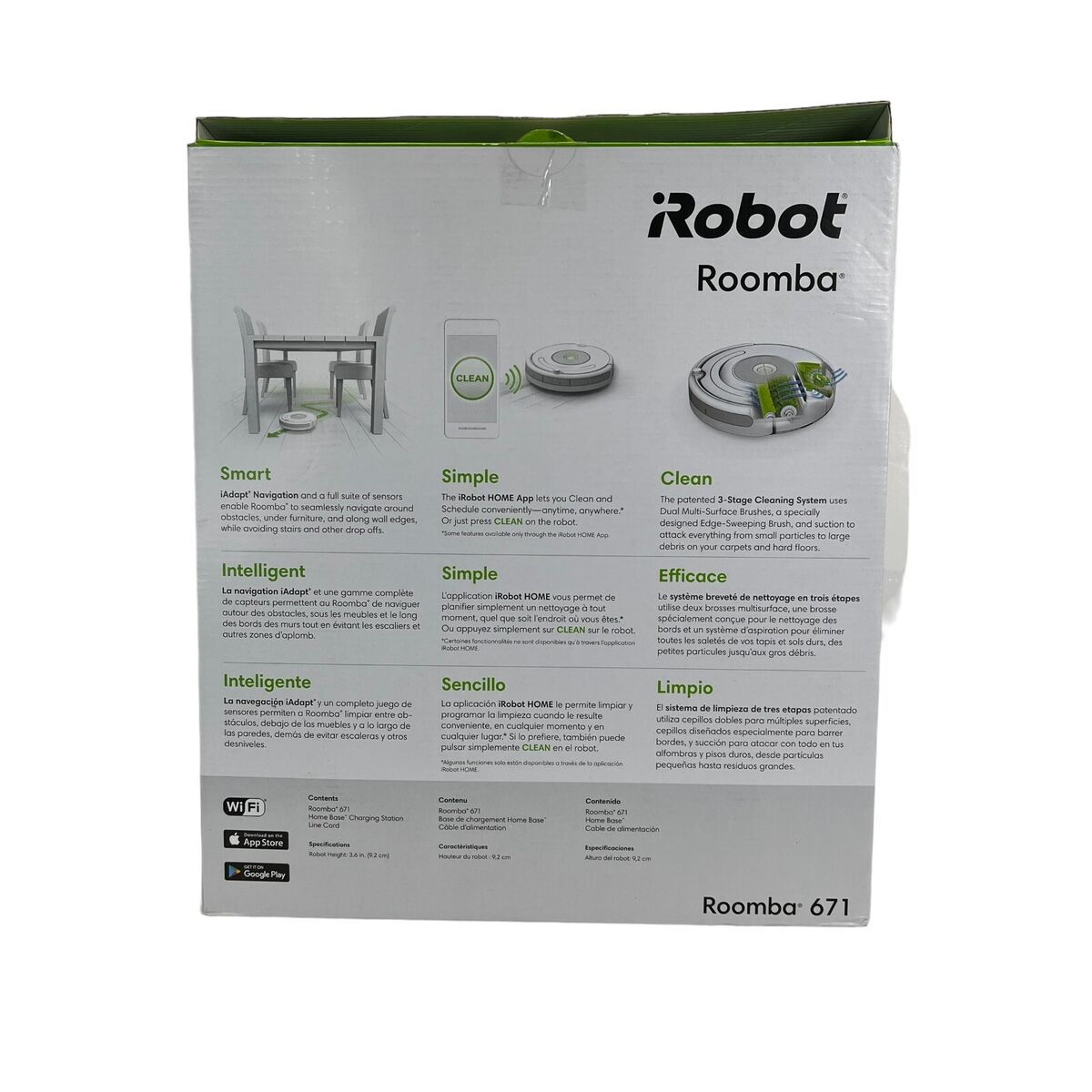 iRobot Robot Aspirador Roomba® 671 - Sugerencias Personalizadas -  Compatible con Asistente de Voz : : Hogar y cocina