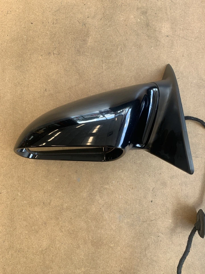 Espejo retrovisor lateral izquierdo Audi A8 Quattro 2005-2006 plegable automático negro brillante Y9B Foto 2 de 4