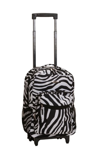 Mochila de ruedas de lujo rodante de 17" equipaje de viaje bolso de viaje escuela - Imagen 30 de 30