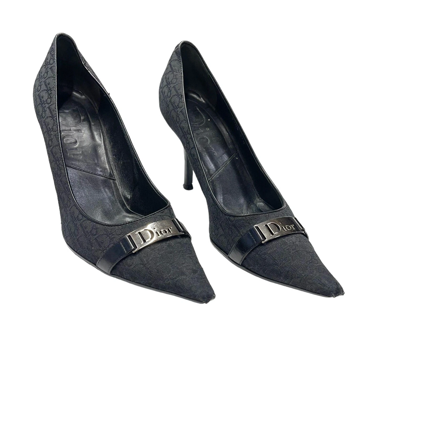 Talons logo Dior Monogram en noir taille 37 1/2