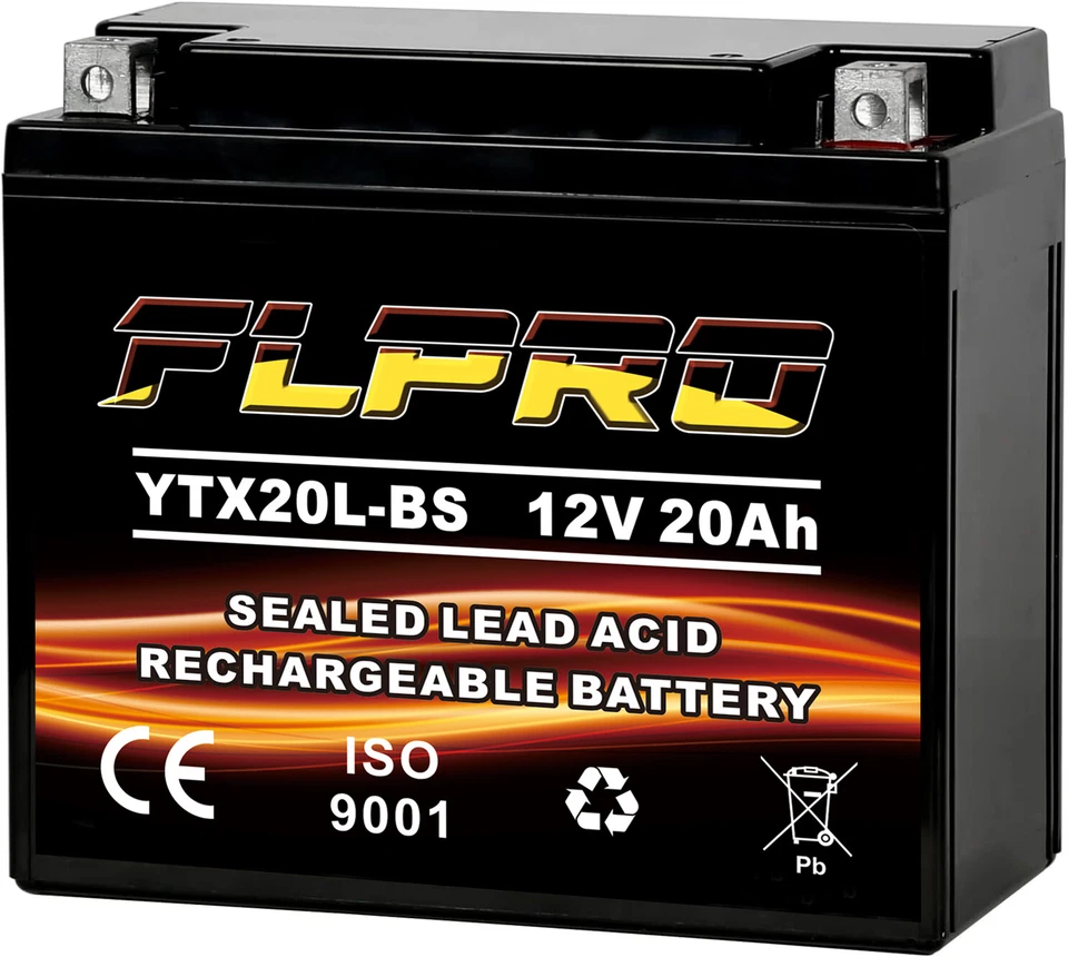 YTX20L-BS YTX20HL-BS 12V Gel Battery for 1997-2003 Harley Sportster XL 883 1200 - Изображение 4 из 4