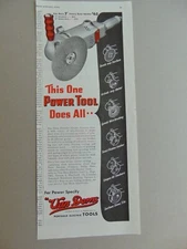 1945 Van Dorn Portable Electric Sander & Attachments vintage print ad