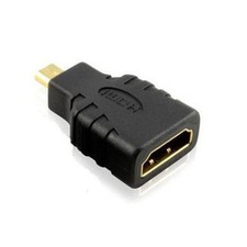 Micro HDMI Male to HDMI Female Adapter Converter GoPro Hero 5 Black 4 3 HTC 4G
