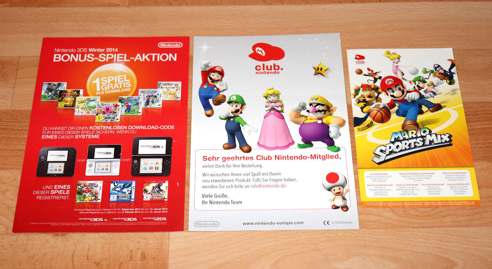 Super Mario All-Stars Mario Sports Mix Club Nintendo VIP Flyer AD Point Card