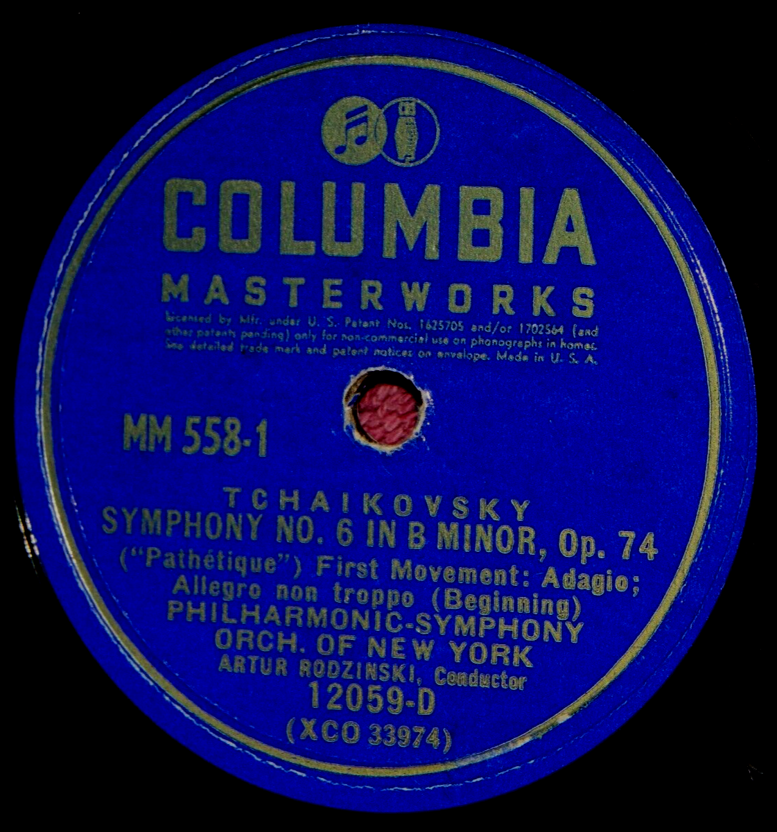 Artur Rodzinski Tchaikovsky Symphony 6 B Minor 5x78 PLAY GRADED