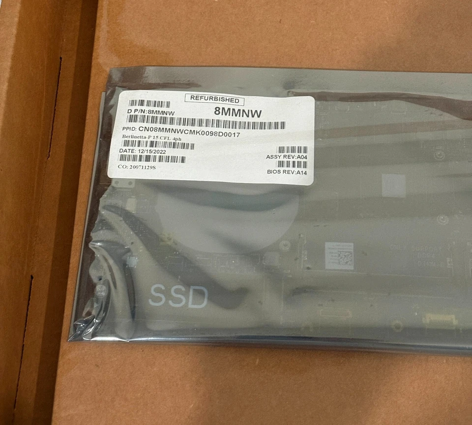 Brand New Dell Precision 5530 Motherboard Xeon E-2176M 4.4GHz Nvidia P2000 8MMNW - Image 4 of 4