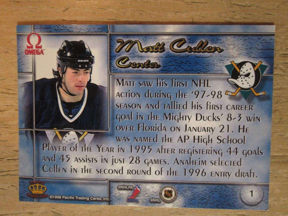 1997-98 PACIFIC OMEGA, EMERALD GREEN, HOCKEY, MULTI LISTING, YOU PICK 'EM - Image 2 of 2