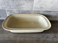 PAMPERED CHEF Rectangular Stoneware Baker Roasting Deep Dish Pan Lasagna Baker