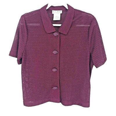 button up sheer blouse