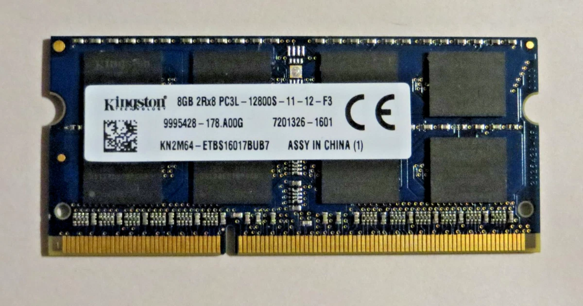 SO-DIMM 8 GB DDR3L Computer Memory (RAM) for sale | eBay