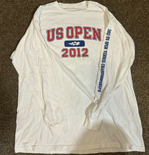 US Open 2012 Tennis White Long Sleeve Shirt "Men's Singles Champion"
