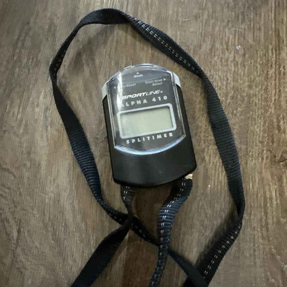 SPORTLINE Model Alpha 461 Dual Split Timer Stopwatch with Memory  Works - Image 3 of 4