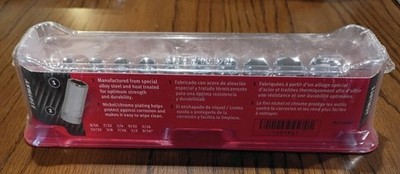 NEW Snap-On 110TMSY 10 pc 1/4'' Drive SAE Flank Drive Semi-Deep Socket Set