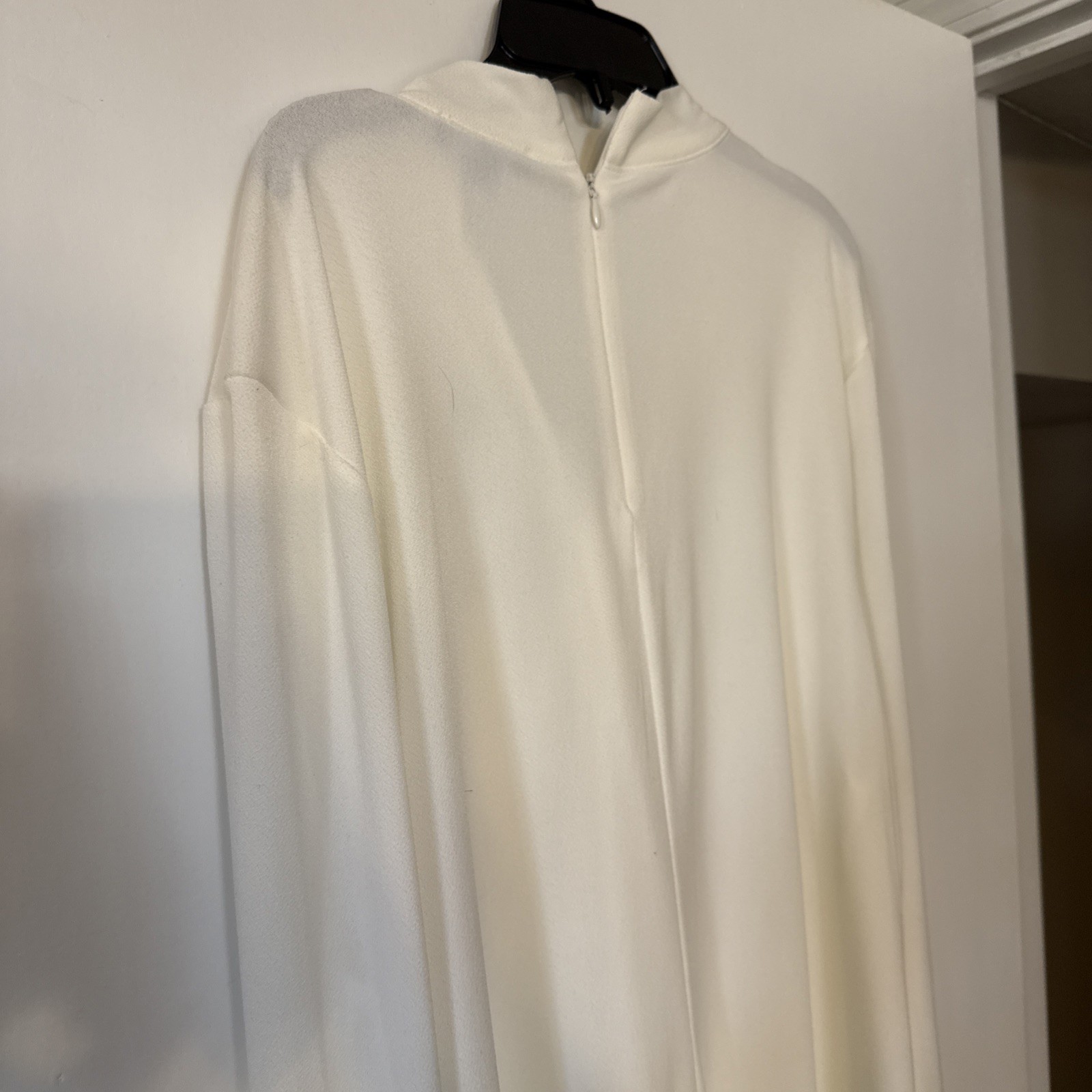 Tommy Hilfiger Women’s XXL Ivory Twisted V-Neck Blouse Soft Stretch Top thumbnail 14