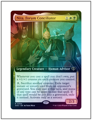 1x Nita, Forum Conciliator, Extended Art Foil, Magic MTG NM