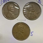 1950 P, D & S Lincoln Wheat Cent, Penny,  Fine Condition