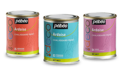Pebeo Deco Kreidetafel matt Farbdosen 250 ml - Basteln für Zuhause, Kunstprojekte