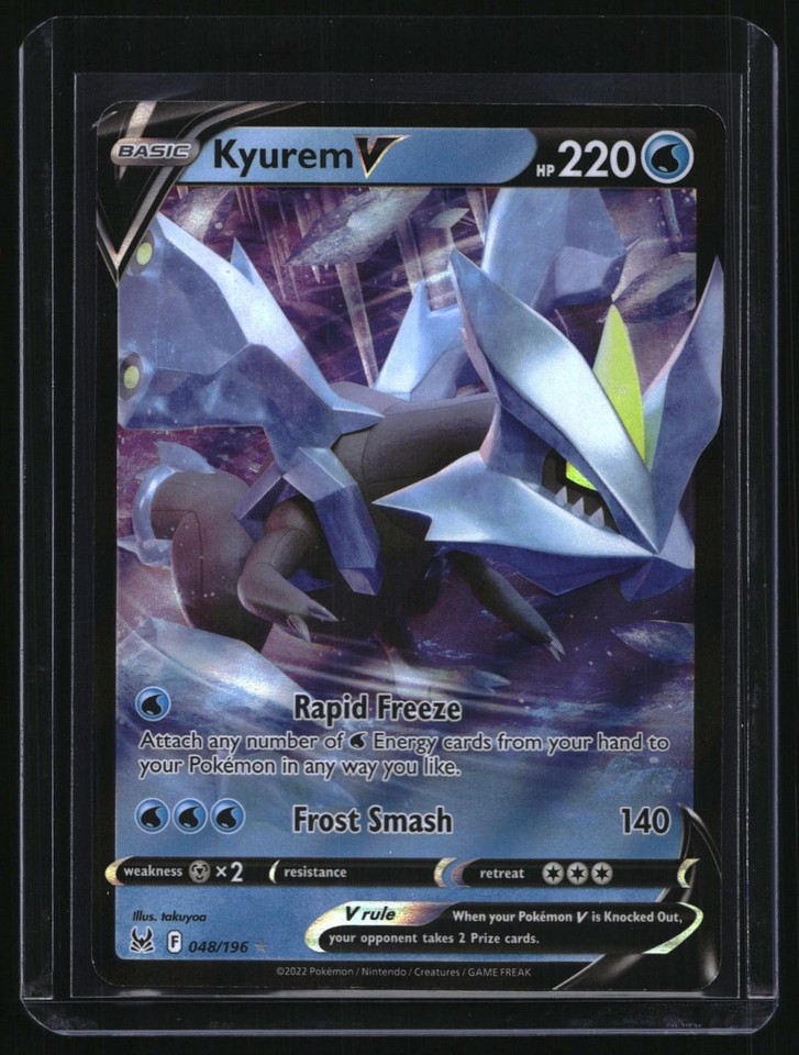 Pokemon Lost Origin Kyurem V Holo Ultra Rare TCG Card Pokemon Lost Origin Kyurem V 048/196 Holo Ultra Rare TCG Card