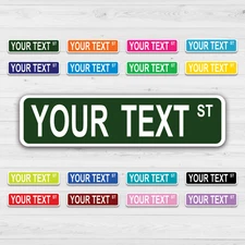 Personalized Street Sign – Custom Road Sign, 4 Sizes, .040 Aluminum, many colors