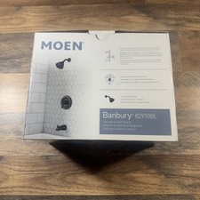 Moen Banbury 82910BL Tub Shower Faucet Trim Kit Matte Black With Valve