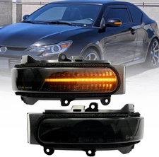 NSLUMO Sequential Amber Led Side Mirror Turn Signal Lights for Smoke Lens 