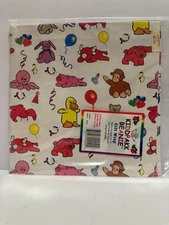 Vintage Beanie Babies  Gift Wrap Wrapping Paper Sheets - Two Sheets Open Pack