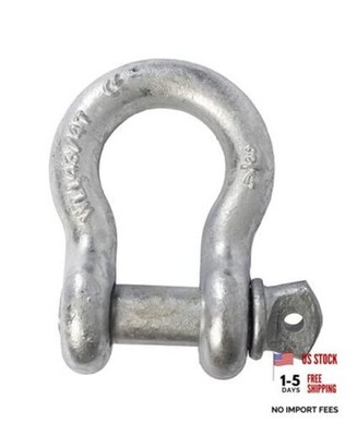 Bow Shackle for Tow Strap Hooks by 3/4 Alloy Steel Heavy Duty Shackles with