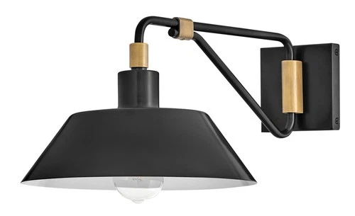 Hinkley Lighting 28824 Brewster 9" Tall Wall Sconce - Black / Heritage Brass - Picture 4 of 4