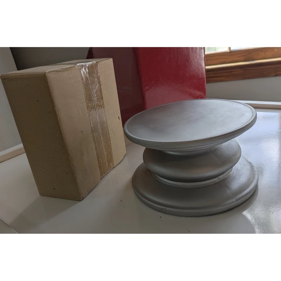 Серебряная свеча сад ваниль ароматизированные свечи серебряная педаль табурет праздничный декор - Изображение 3 из 4