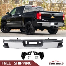 For 2014-2018 Chevy Silverado GMC Sierra 1500 Chrome Rear Step Bumper Assembly