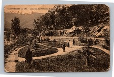 1915 Colombières-sur-Orb Hotel des Sources Garden RPPC France Postcard