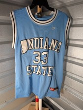 VTG Nike Larry Bird Indiana State Sycamores NCAA Basketball Jersey Men's Large