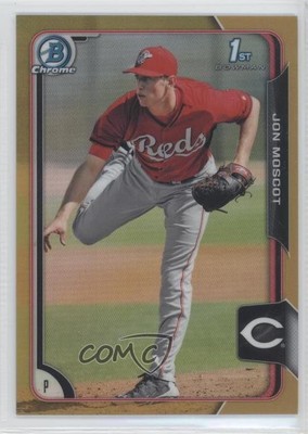 2015 Bowman Chrome Prospects Gold Refractor 7/50 Jon Moscot #BCP163 2f9