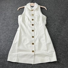 MARCIANO BY GUESS 5YGK397311A Nada Shirt Dress Women's Size 44 White P