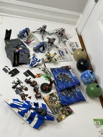 LEGO Star Wars Lot - Plo Koon Starfighter, Battle Packs, 4 Planets, Peridea Etc.
