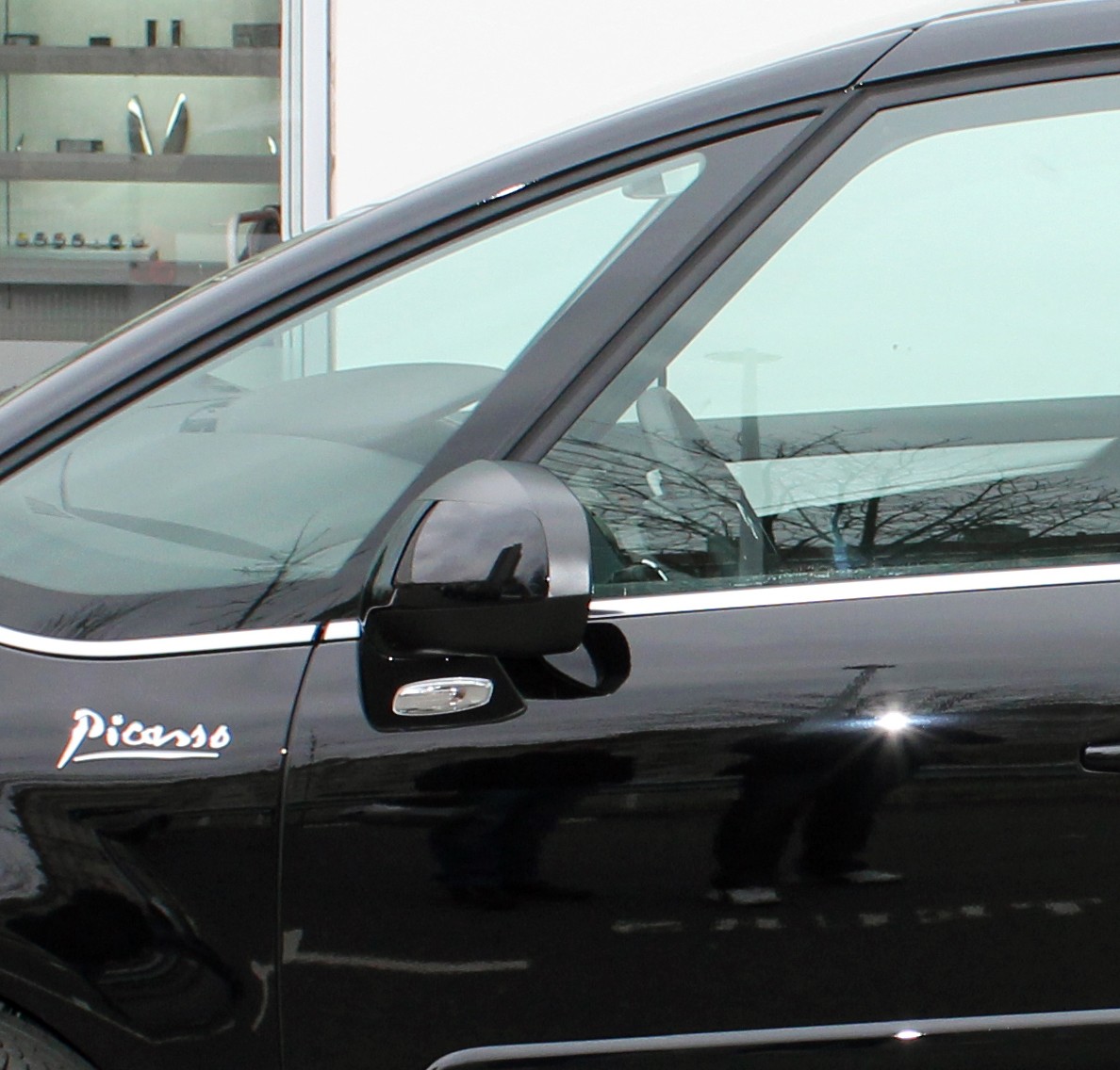 Baguette de vitre chromée Citroën C4 Picasso finition miroir en ABS premium 07-12