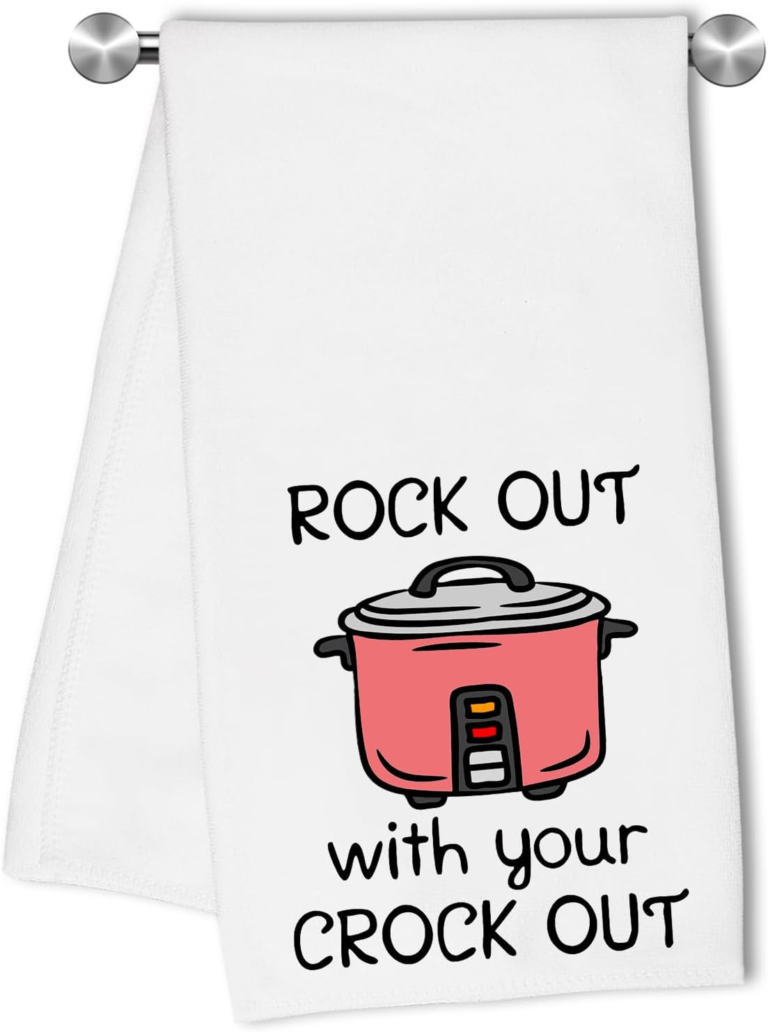 S Dish Towel Tea Towel Absorbent Rock Out With Your Crockery